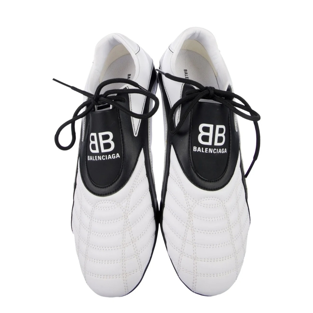 Balenciaga Men's White and Black Shoes